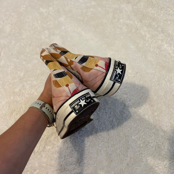 Size 8 - Converse Chuck 70 High Vintage Floral - Multi-Color Womens Hippie Core - Picture 3 of 9